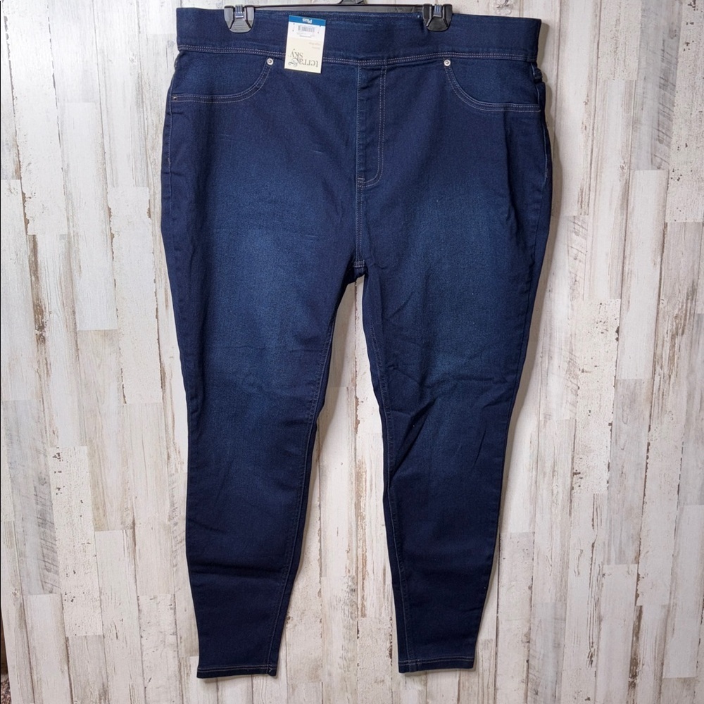 Terra & Sky Women’s Plus Skinny High Rise Pull-On Size 1X (16W-18W) Jeggings NWT - Picture 5 of 16